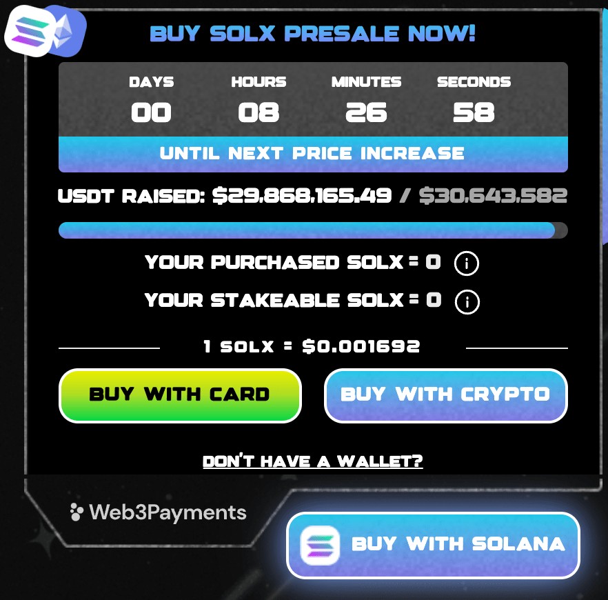 How to buy $SOLX